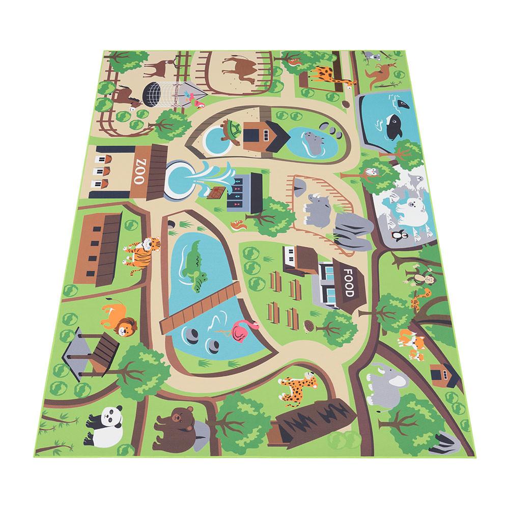 Image of Spielteppich Zoo Motiv Kinderzimmer Unisex 120X160CM