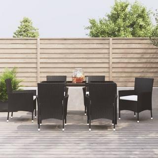 VidaXL set da pranzo da giardino Polirattan  