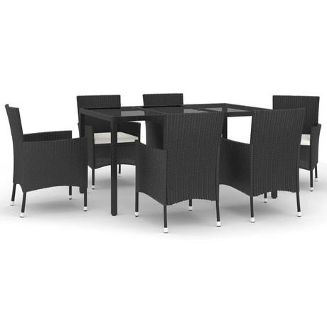 VidaXL set da pranzo da giardino Polirattan  