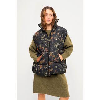 Studio Untold  Gilet matelassé oversize, avec col montant et motif imprimé 