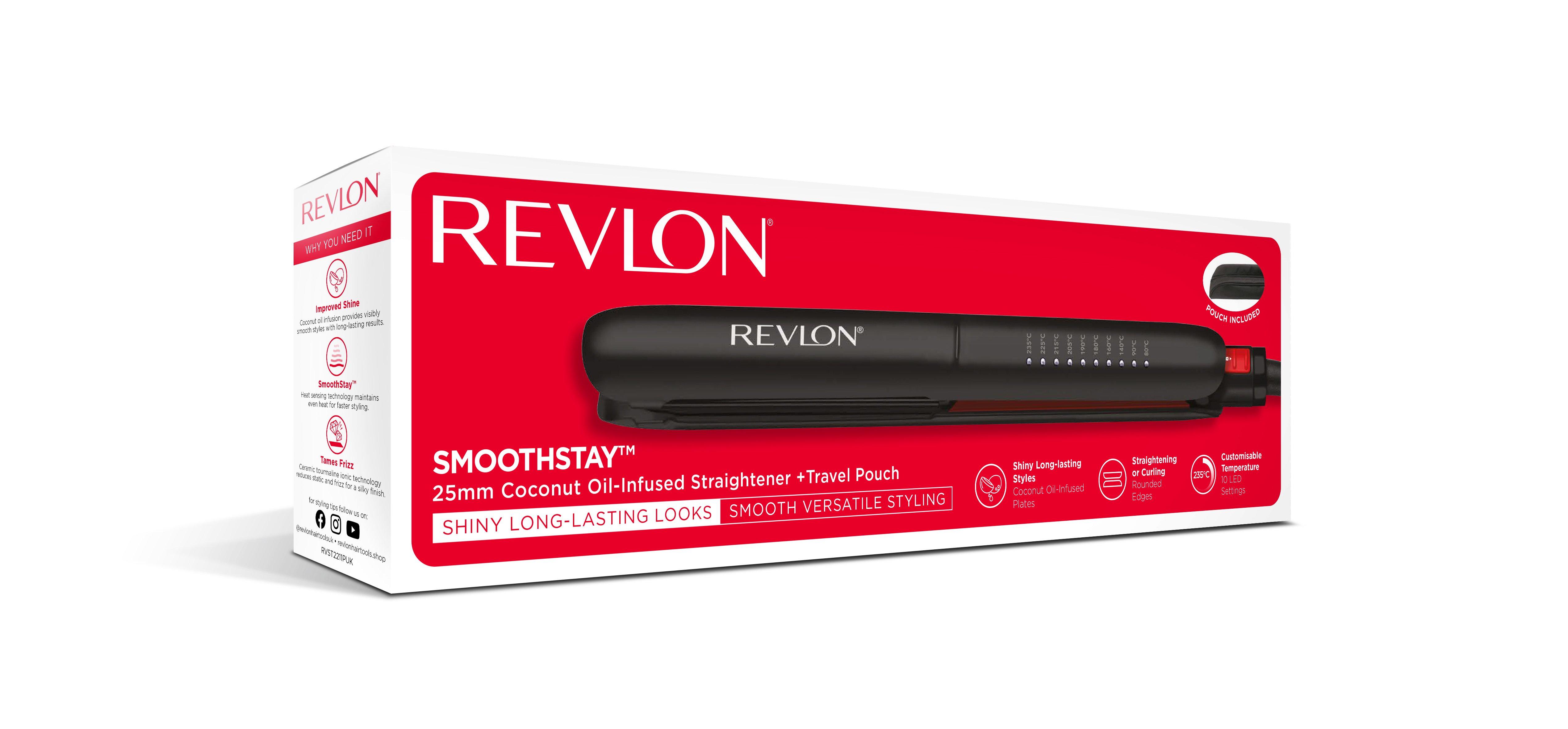 REVLON Haarglätter Smoothstay mit Kokosöl  