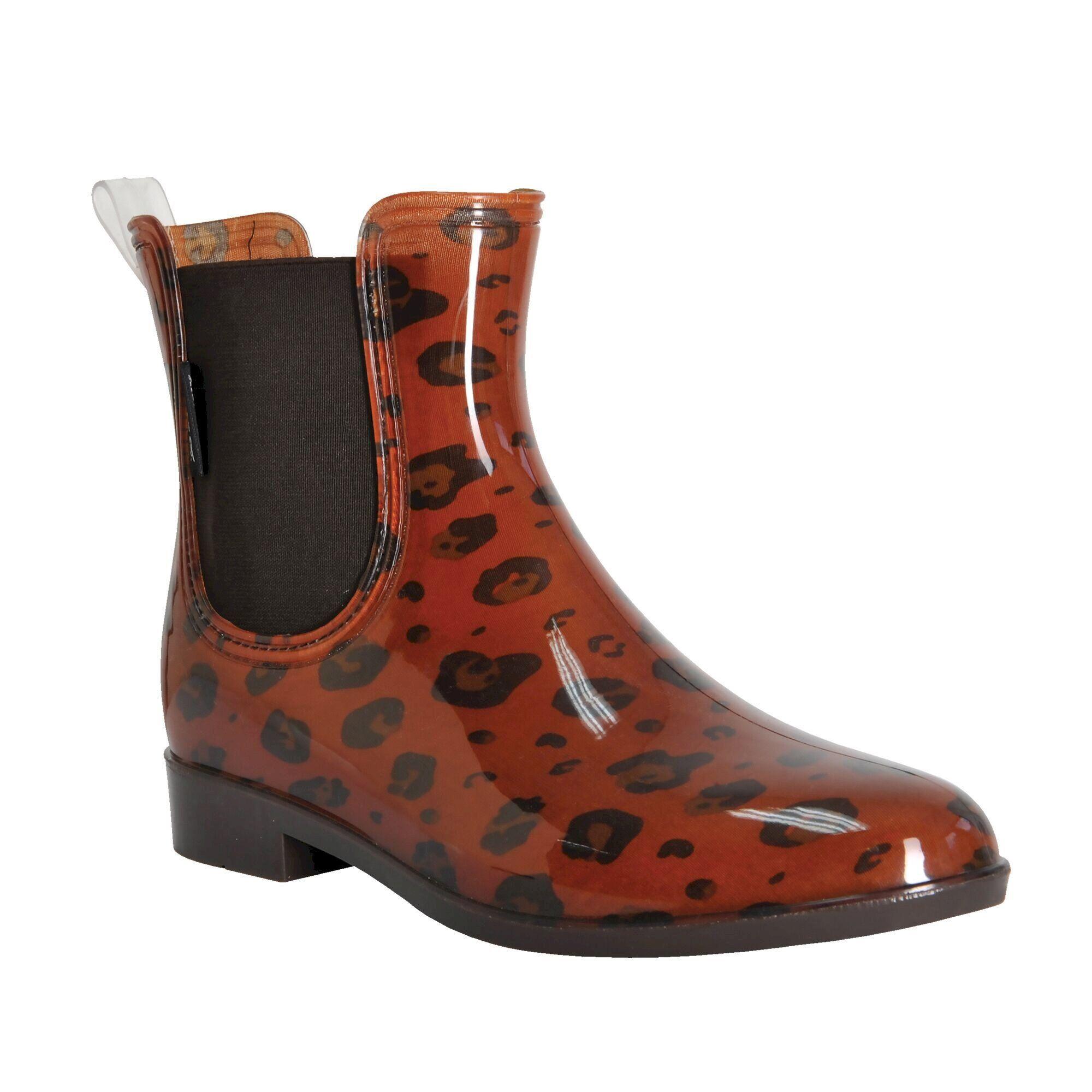 Image of Gummistiefel Harriet, Tierprint Damen Braun Bunt 39.5