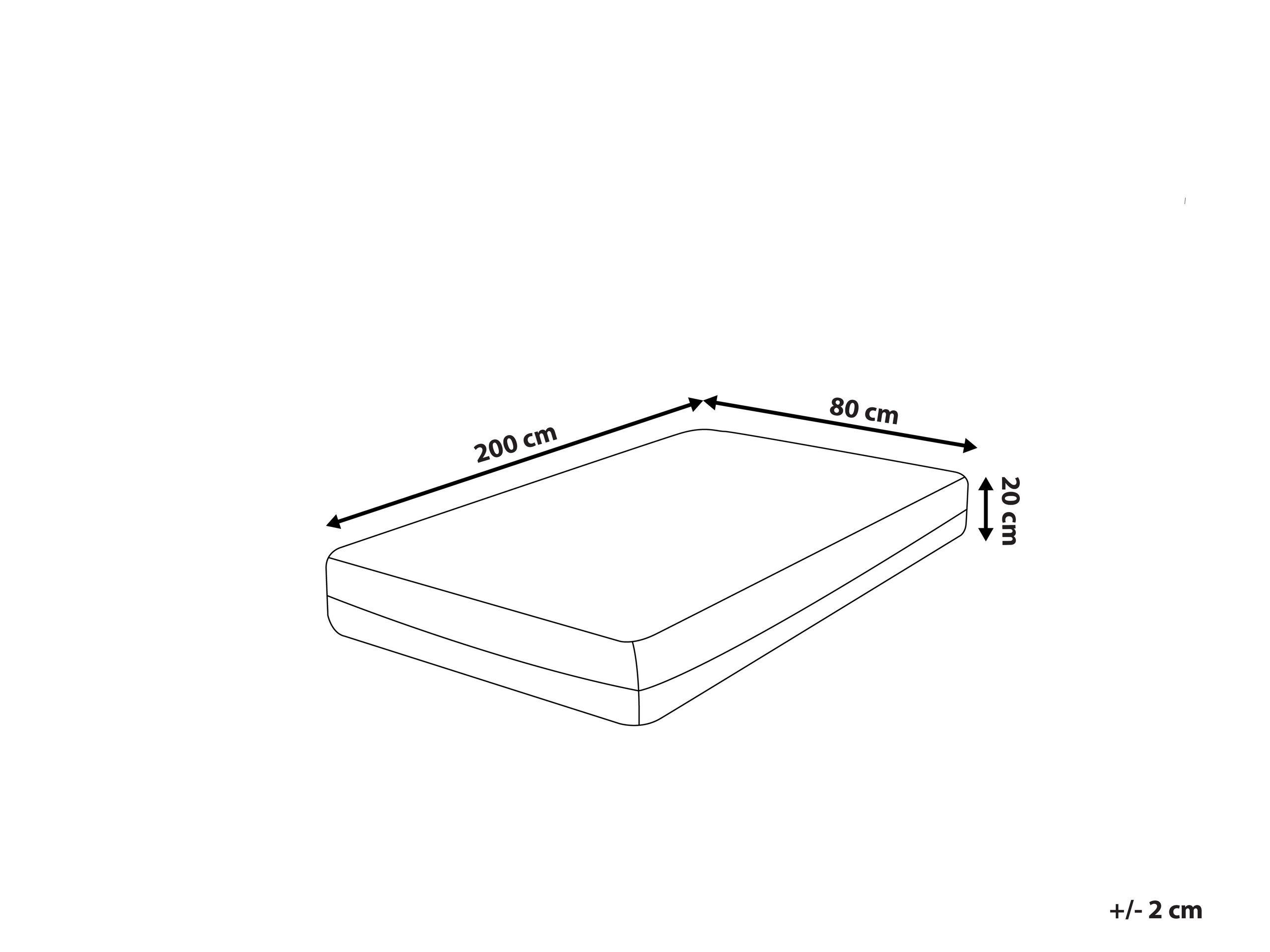 Beliani Matelas à mémoire de forme en Polyester GLEE  