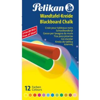 Pelikan  Pelikan 701367 gesso per lavagna Blu, Marrone, Verde, Arancione, Rosso, Viola, Giallo 12 pz 