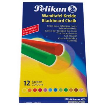 Pelikan 701367 craie Bleu, Marron, Vert, Orange, Rouge, Violet, Jaune 12 pièce(s)