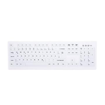 AK-C8100F-FU1-W/GE tastiera RF Wireless QWERTZ Tedesco Bianco