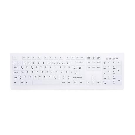 Cherry  AK-C8100F-FU1-W/GE tastiera RF Wireless QWERTZ Tedesco Bianco 