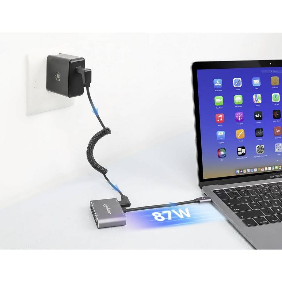 Manhattan  USB-C auf HDMI & VGA 4-in-1 Docking 