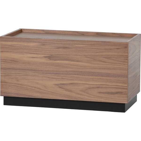 mutoni Table basse bloc pin noyer 40x82 (FSC)  