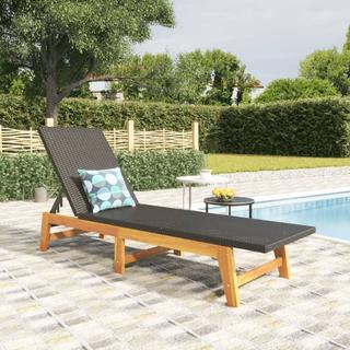 VidaXL Chaise longue bois  