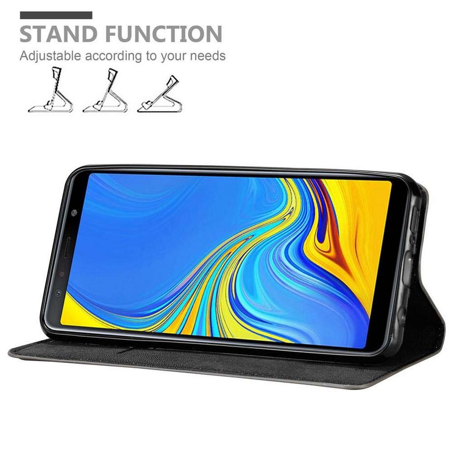 Cadorabo  Housse compatible avec Samsung Galaxy A7 2018 - Coque de protection avec fermeture magnétique, fonction de support et compartiment pour carte 