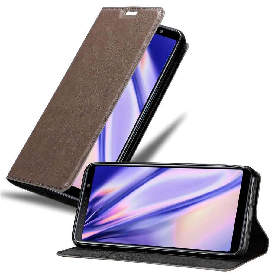Cadorabo  Housse compatible avec Samsung Galaxy A7 2018 - Coque de protection avec fermeture magnétique, fonction de support et compartiment pour carte 