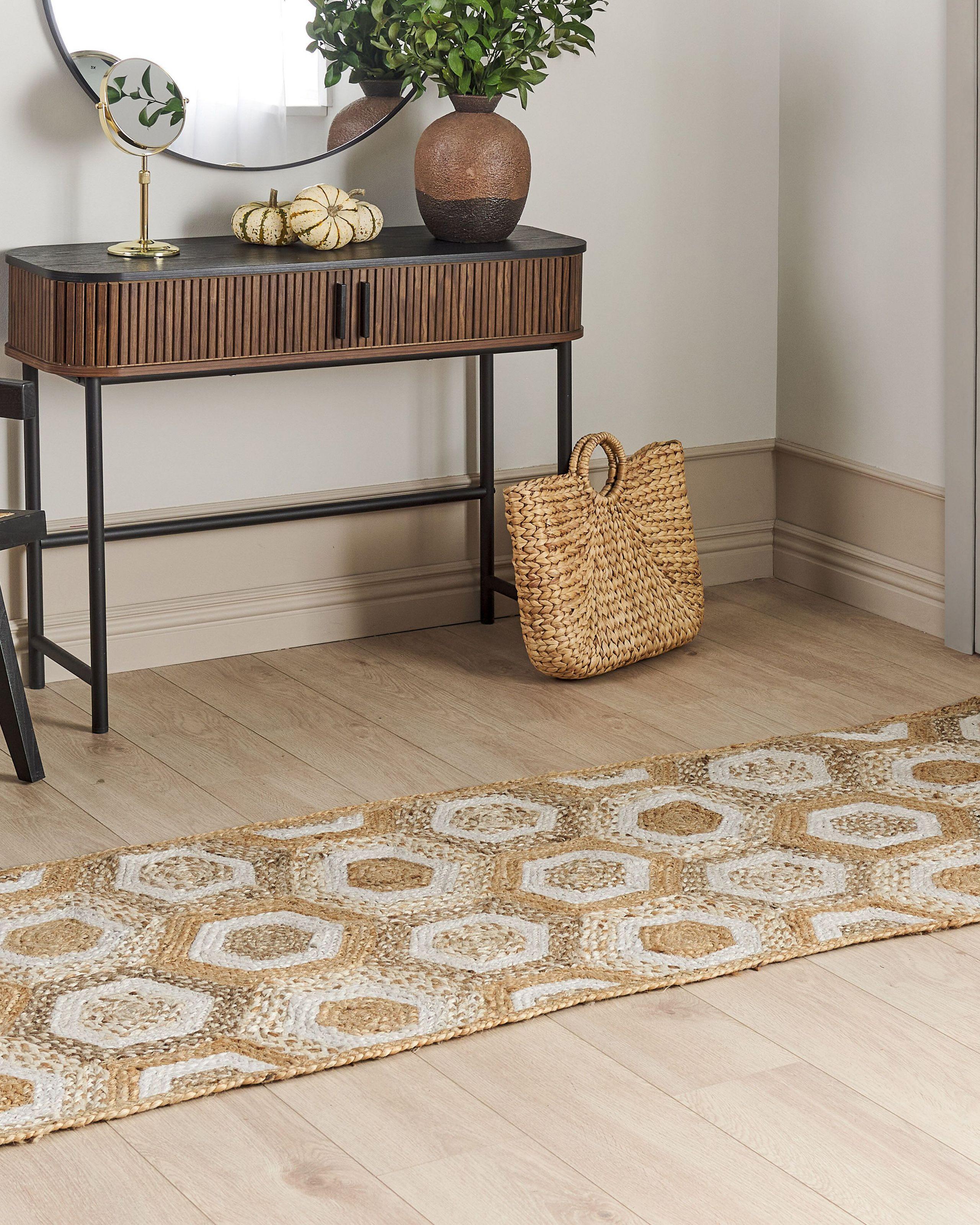 Beliani Tapis en Jute Boho BASOREN  