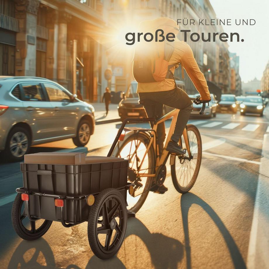 Tectake  Remorque à vélo CargoXpress multifonction 2-en-1 