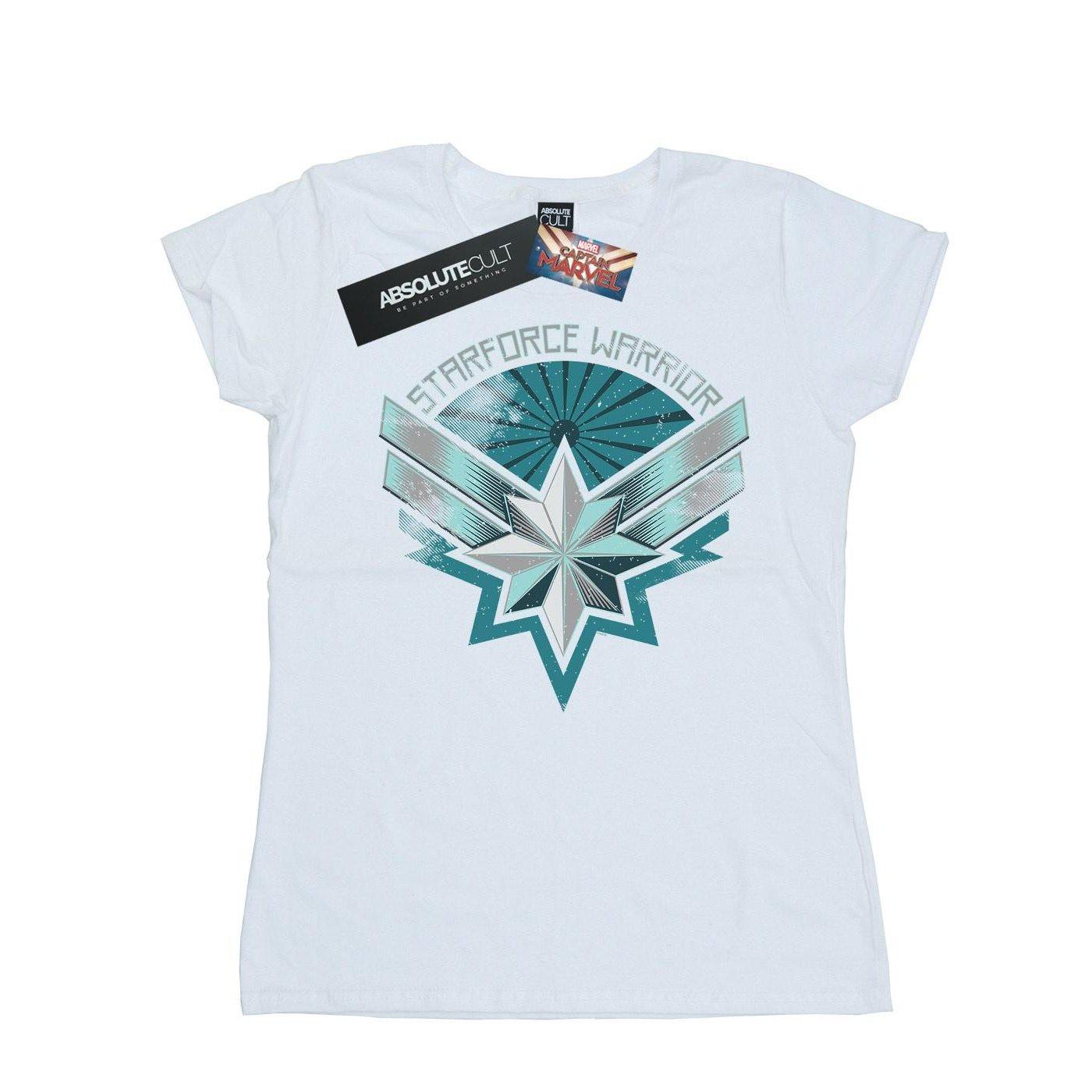 Image of Captain Starforce Warrior Tshirt Damen Weiss M