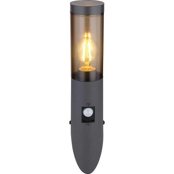 mutoni Lampe d'extérieur Boston inox anthracite 7x7x41  