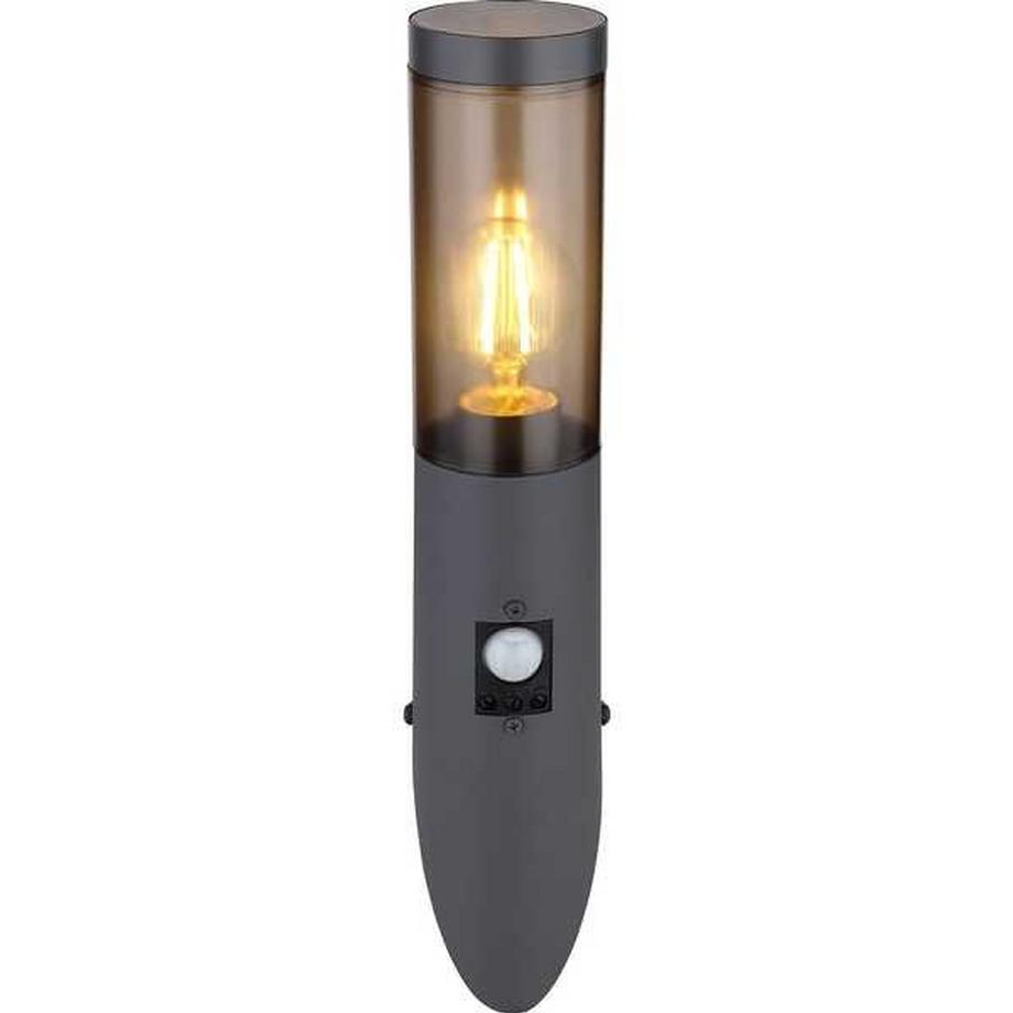 mutoni Lampe d'extérieur Boston inox anthracite 7x7x41  