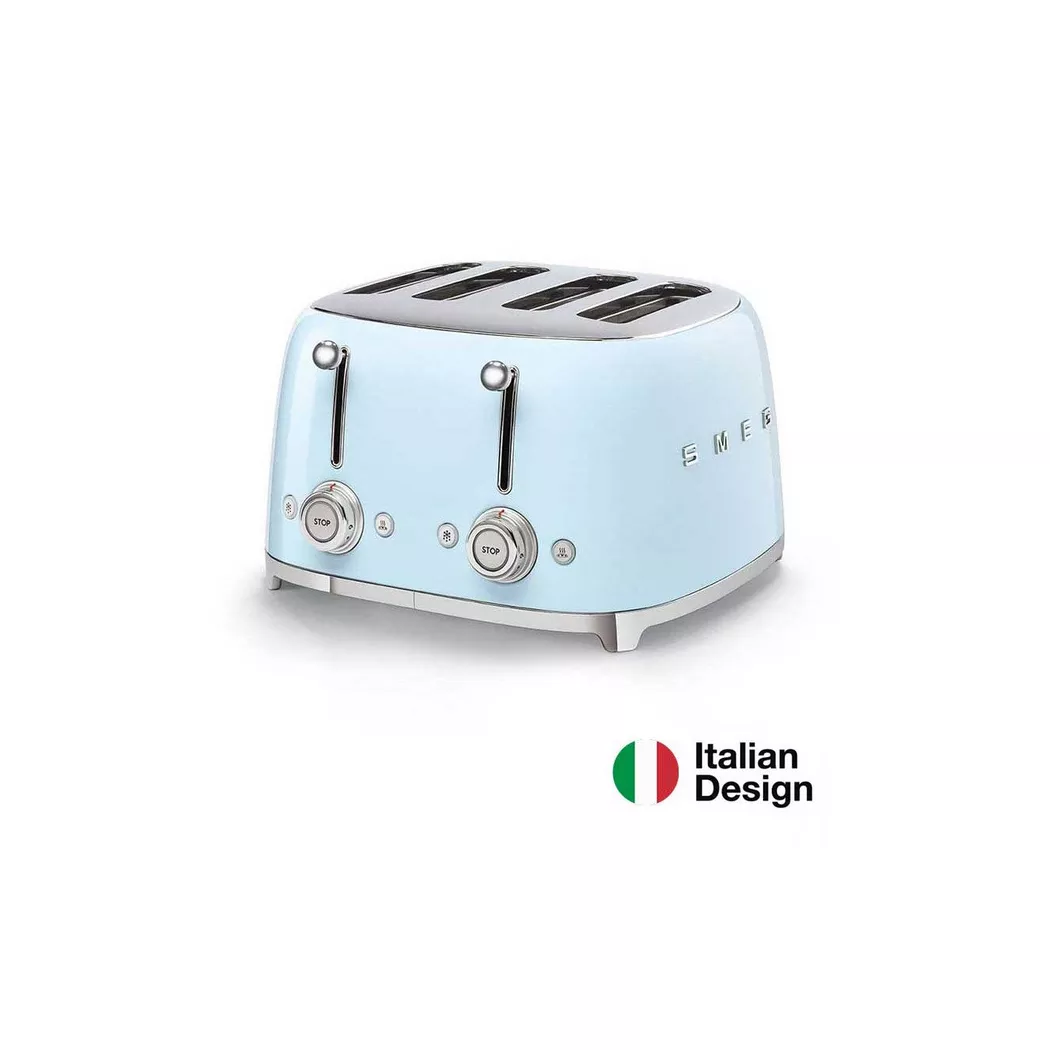Grille-pain Smeg TSF03 950 W 4 fentes Toaster Bleu azur