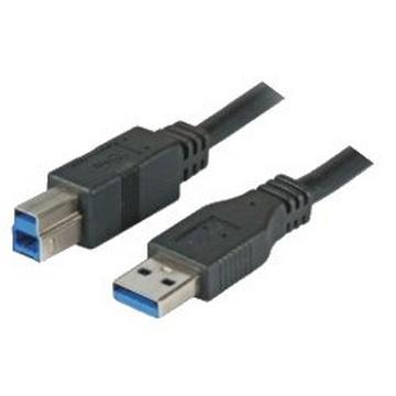 USB A - USB B 3 m câble USB USB 3.2 Gen 1 (3.1 Gen 1) Noir