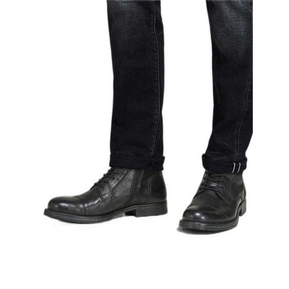 JACK & JONES Bottes en cuir Russel  