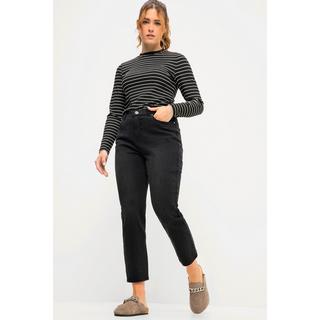 Studio Untold  Jean Mom# large à taille haute et élastique, 5 poches 