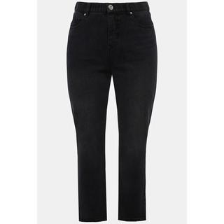 Studio Untold  Jean Mom# large à taille haute et élastique, 5 poches 