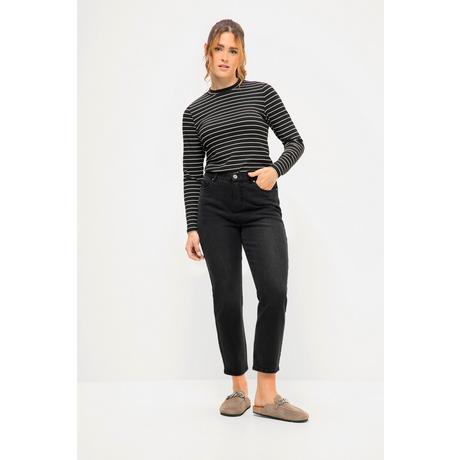 Studio Untold  Jean Mom# large à taille haute et élastique, 5 poches 