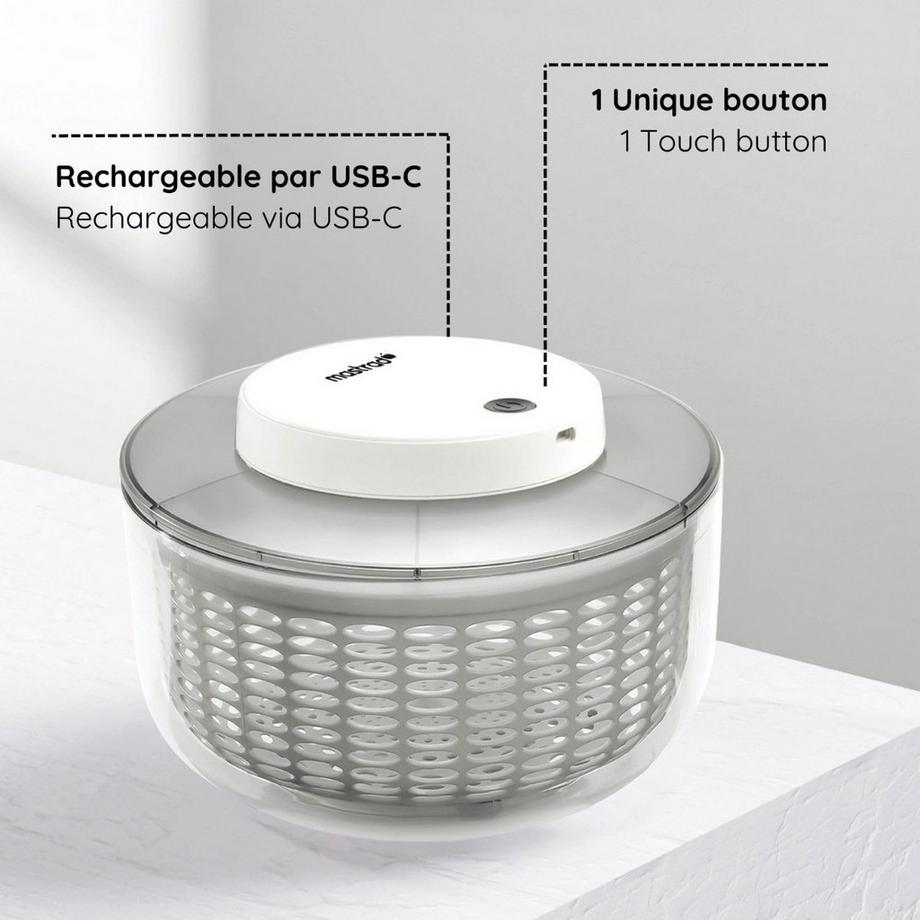 mastrad Elektrische Salatschleuder klein  