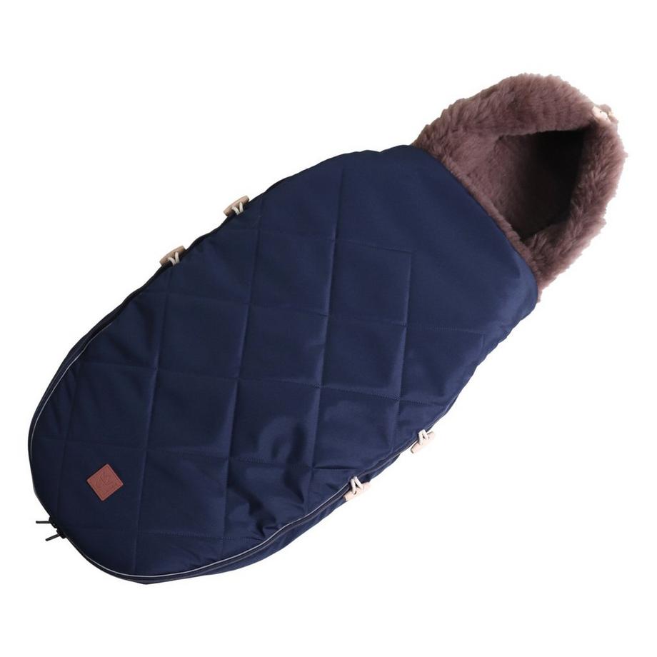 Kaiser  Lammfell Fusssack Toffee navy 