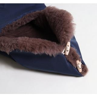 Kaiser  Lammfell Fusssack Toffee navy 