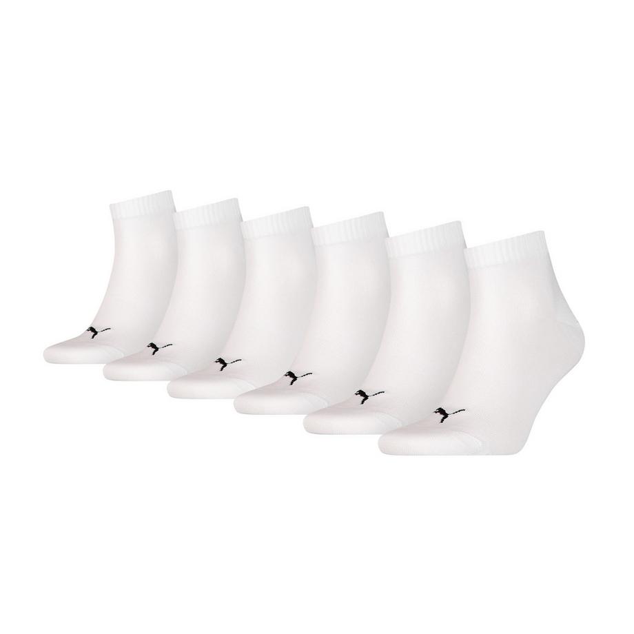 PUMA Chaussettes Unisex Quarter Plain Lot de 6  