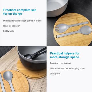 Intirilife Saladier avec couverts à salade  