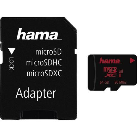 hama  Hama microSDXC 64GB UHS Classe 3 