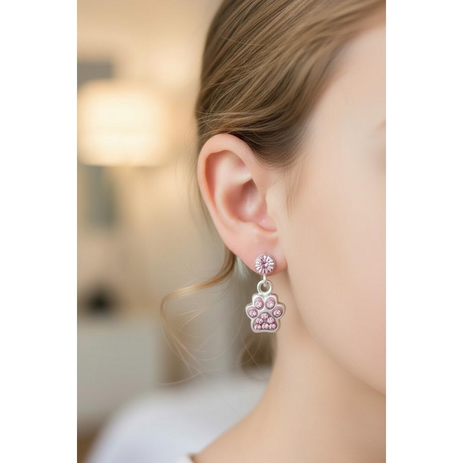 Maxte  Ohrstecker   Baumelnder Pfote und 