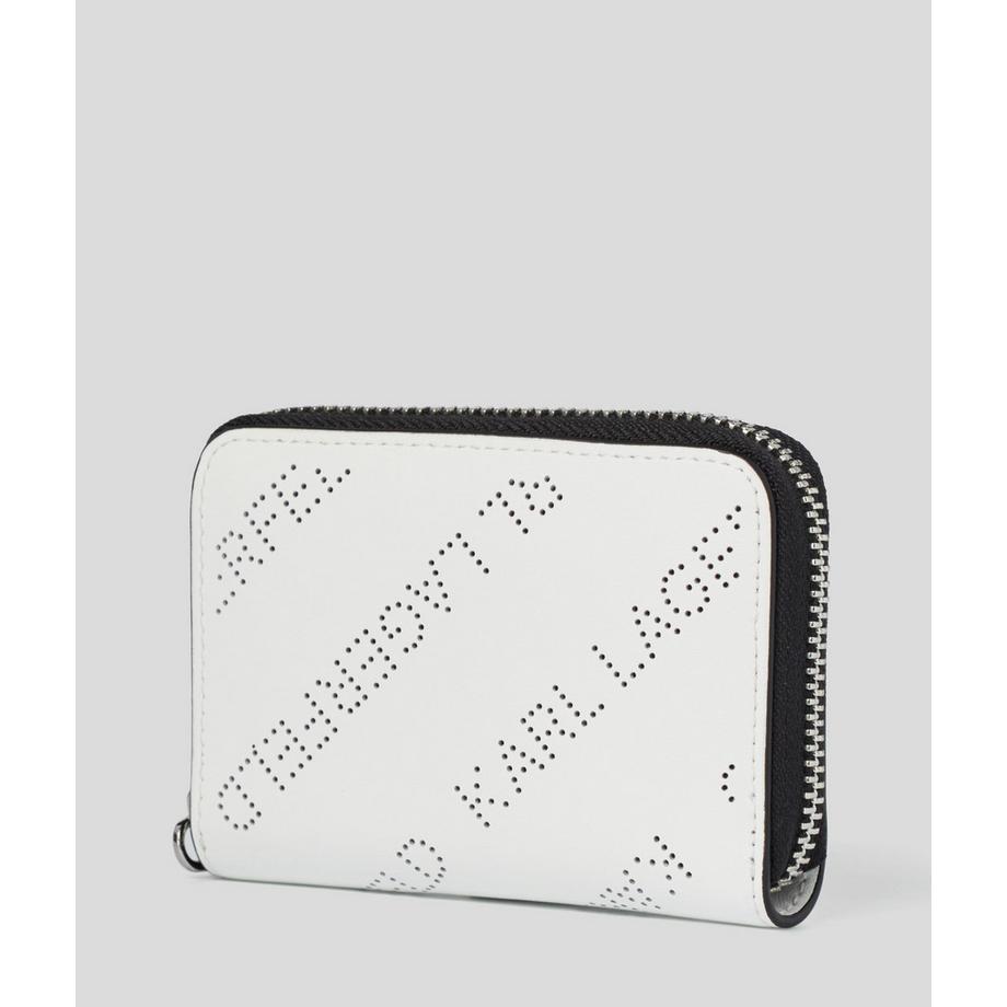 KARL LAGERFELD K/Skuare Medium Zip Around Wallet Grainy  