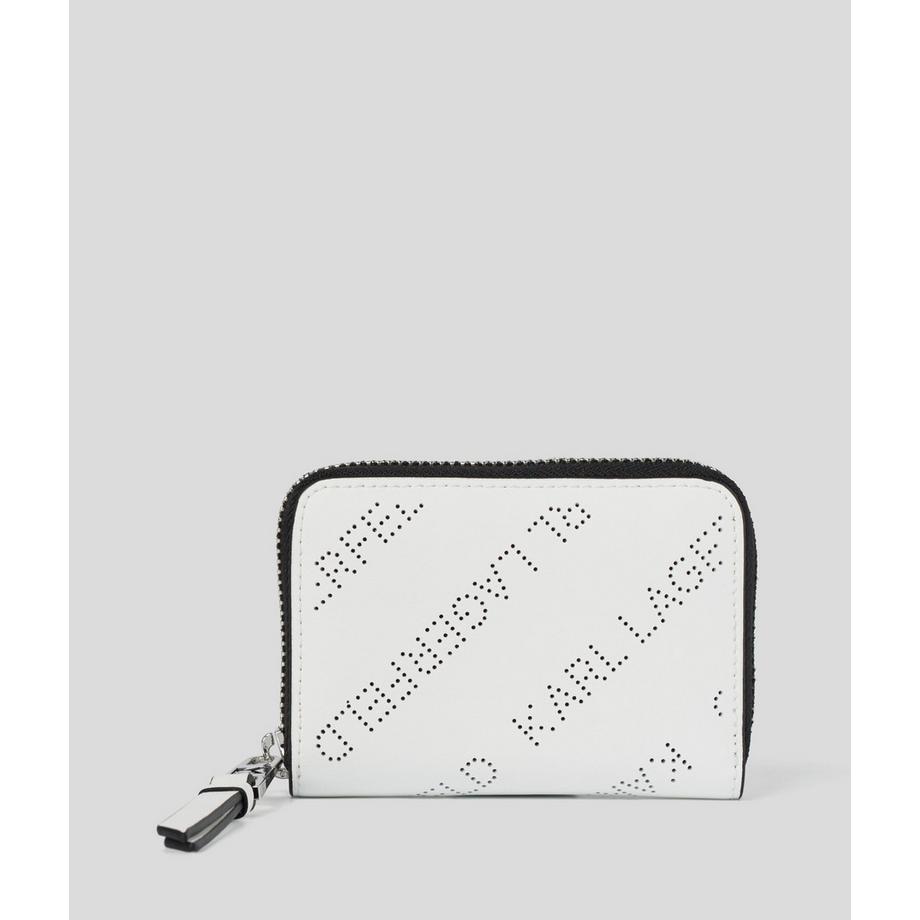 KARL LAGERFELD K/Skuare Medium Zip Around Wallet Grainy  