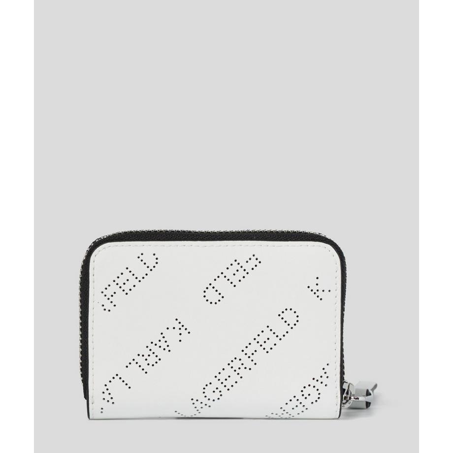 KARL LAGERFELD K/Skuare Medium Zip Around Wallet Grainy  