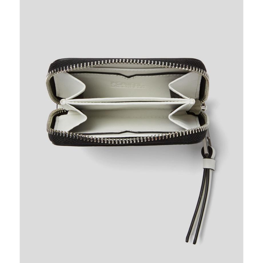 KARL LAGERFELD K/Skuare Medium Zip Around Wallet Grainy  