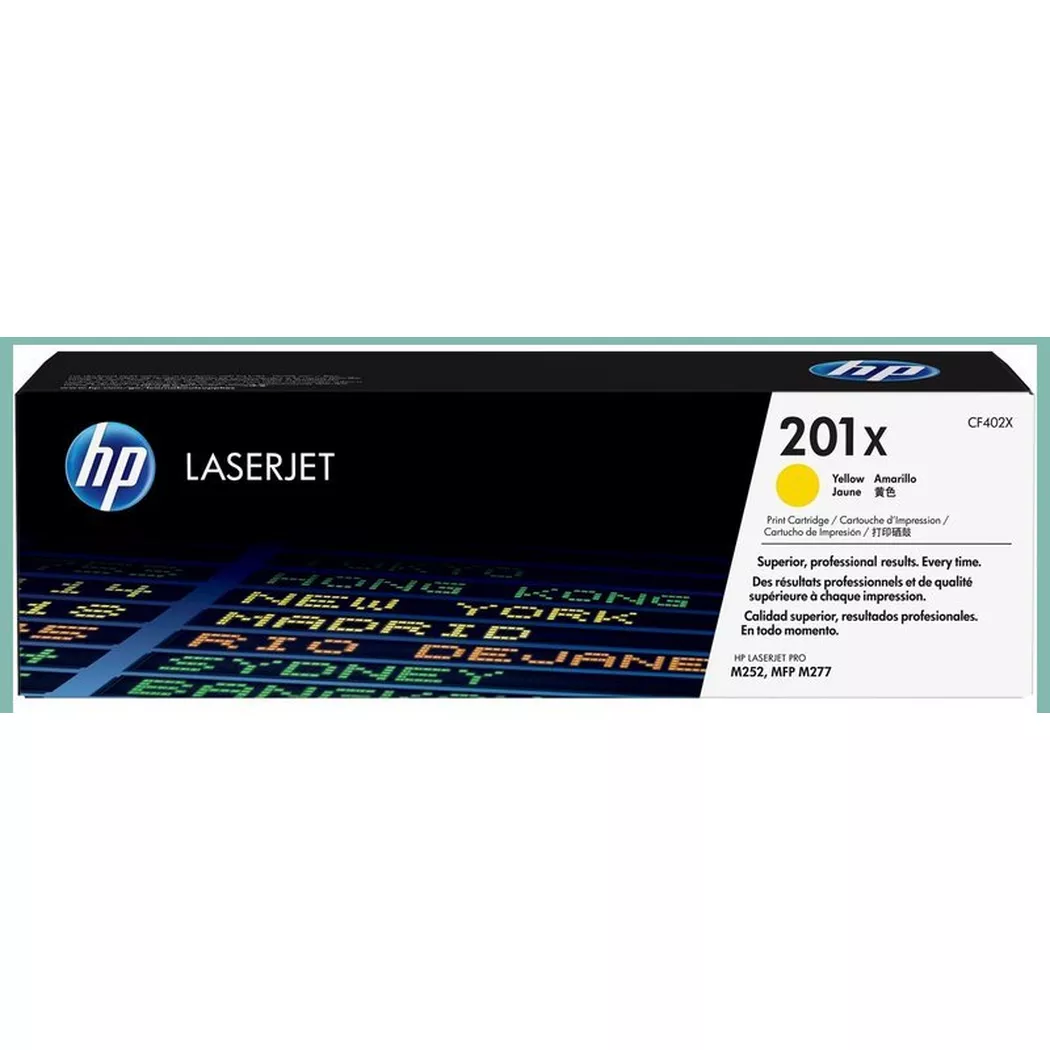 Hewlett-Packard – HP Toner-Modul 201X yellow CF402X CLJ Pro M252/MFP277 2300 S., One Size
