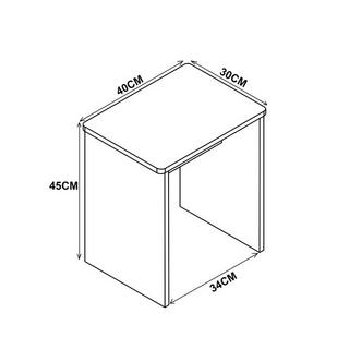 VCM  Tabouret en bois cube repose-pieds table d'appoint Esal Tabouret en bois cube repose-pieds table d'appoint Esal 