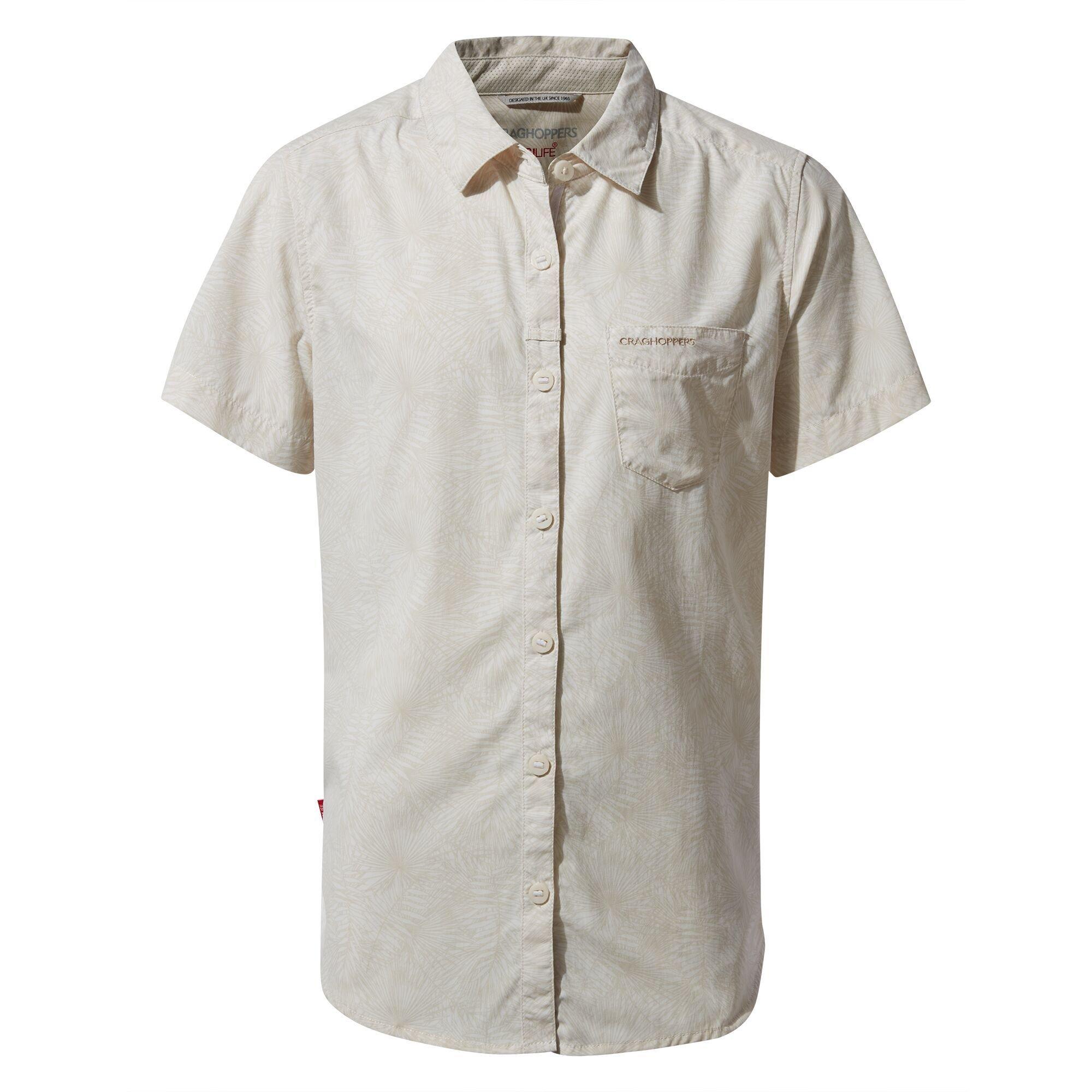 Image of Nosilife Kurzarmbluse Vanna Damen Offwhite 42