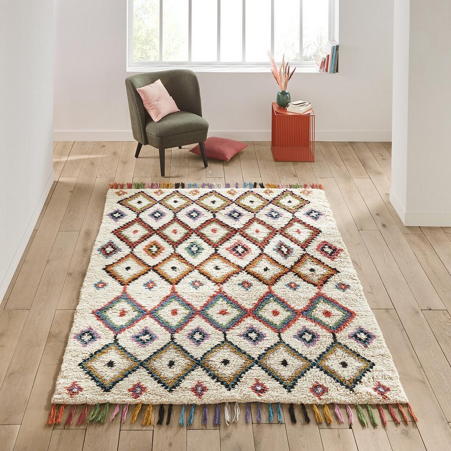Teppich Ourika im Berberstil aus 100% Wolle