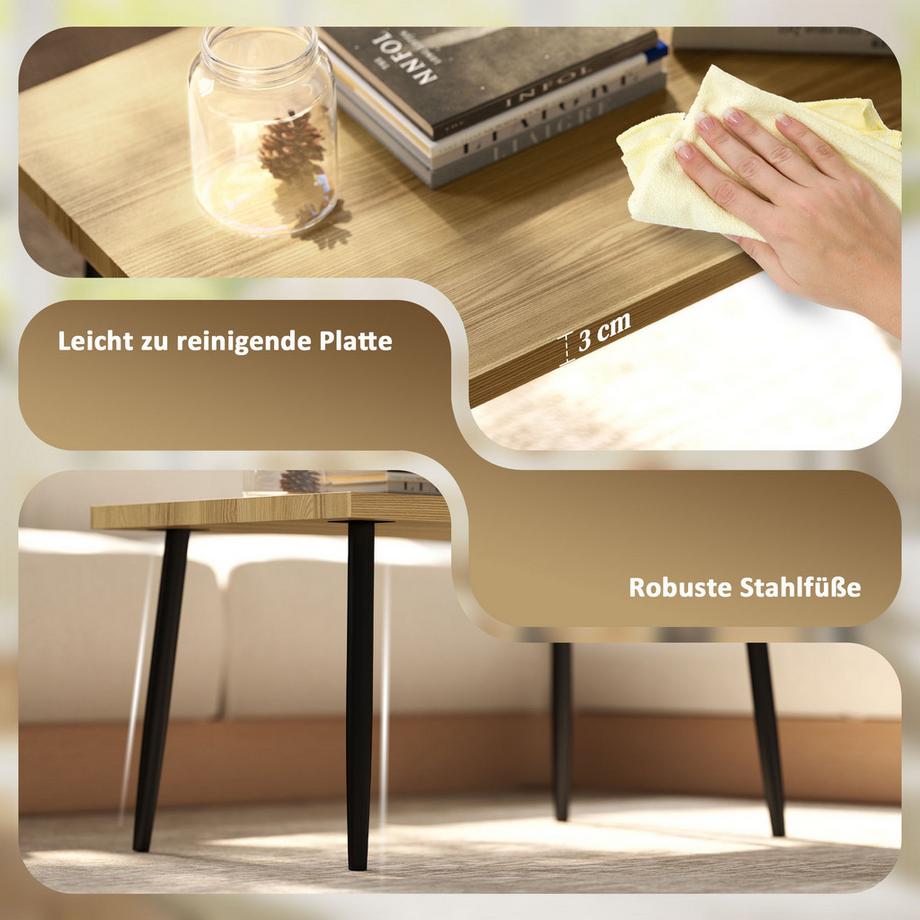 HOMCOM Couchtisch Set  