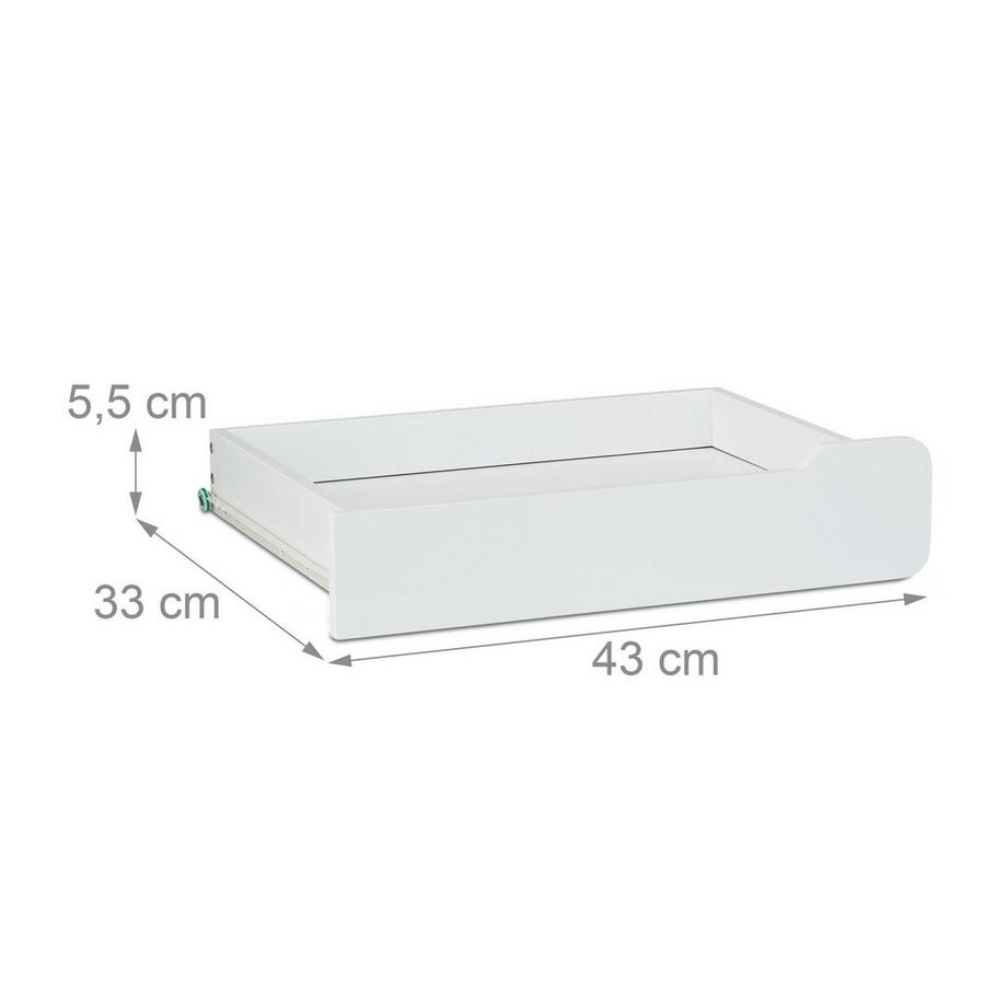 B2X Schreibtisch mit Schubladen in Weiß  