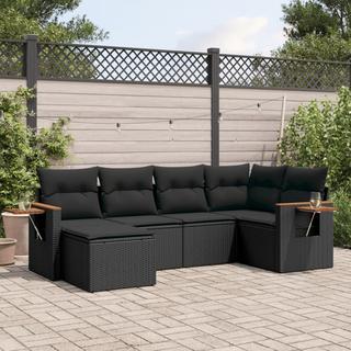 VidaXL Ensemble de canapés de jardin rotin synthétique  