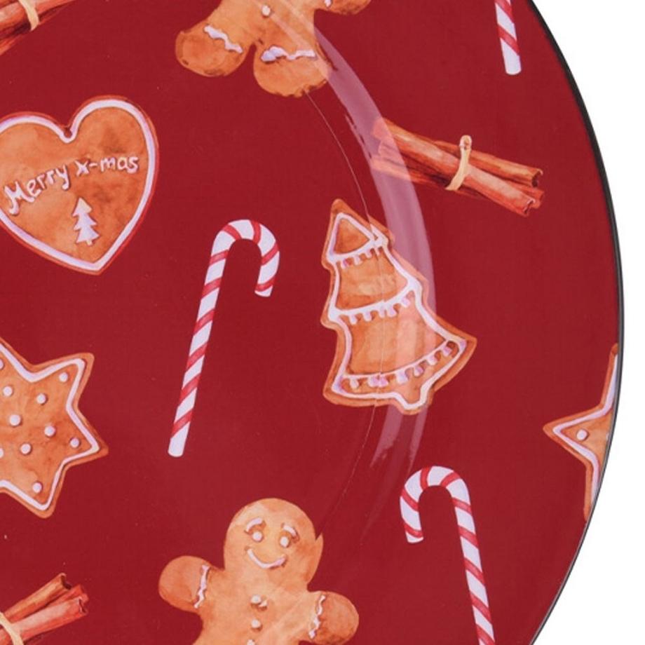 B2X  Weihnachtsuntersetzer 33 cm - Kekse, Zimt & Lollis 