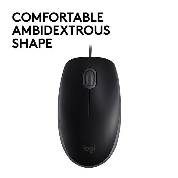 Logitech  B110 Silent souris Ambidextre USB Type-A Optique 1000 DPI 