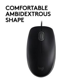 Logitech  B110 Silent Maus Beidhändig USB Typ-A Optisch 1000 DPI 