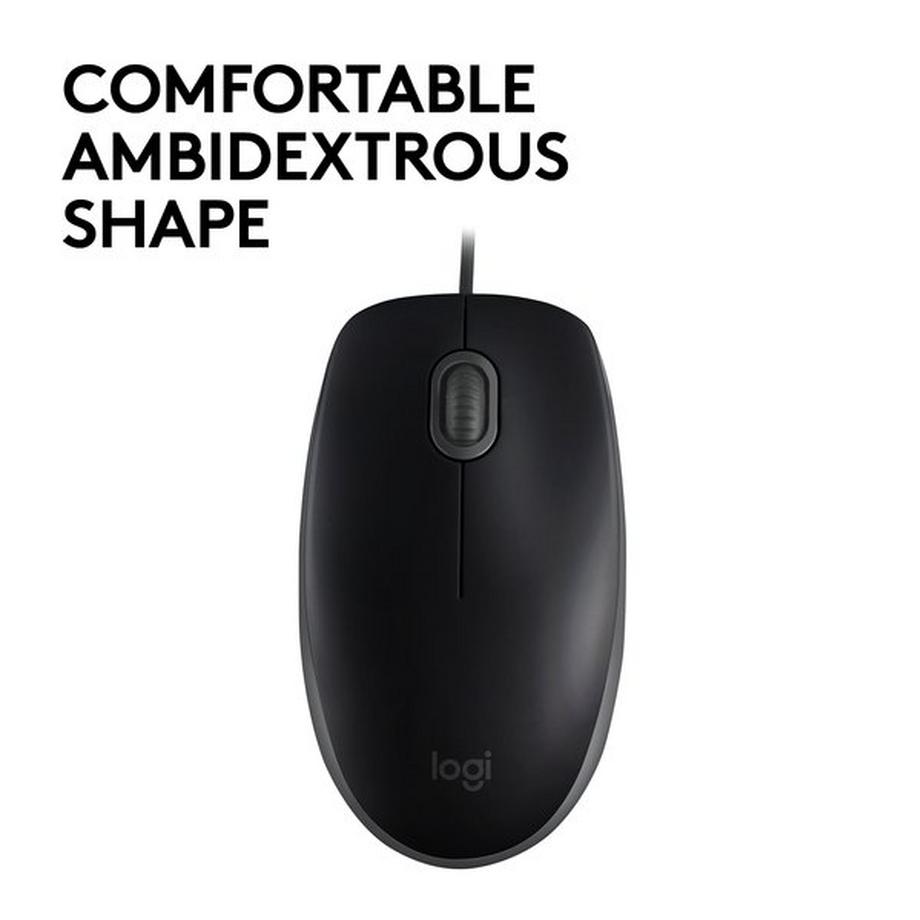 Logitech  B110 Silent mouse Ambidestro USB tipo A Ottico 1000 DPI 