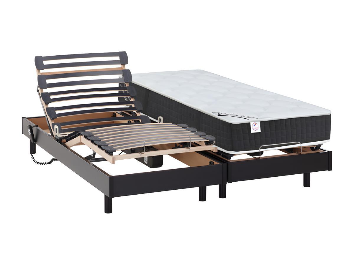 DREAMEA Lit électrique relaxation matelas ressorts ensachés mémoire forme APOLLO de DREAMEA  